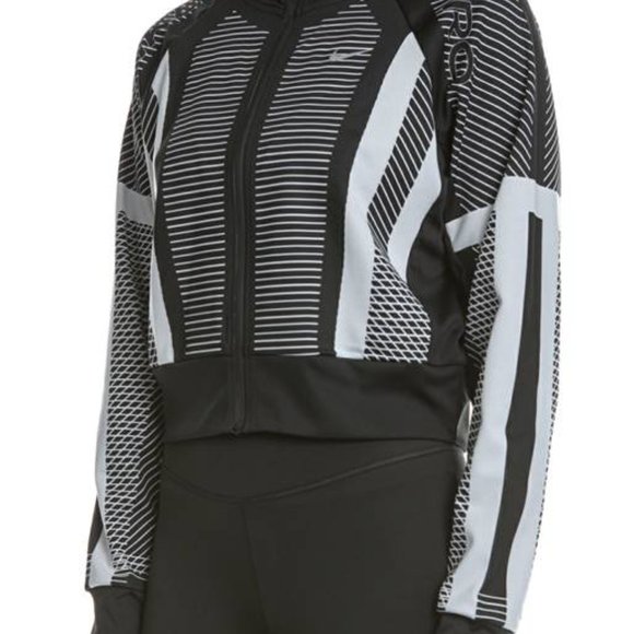 Nike Pro Cropped Knit Zip Up Jacket High Neck - Picture 10 of 14